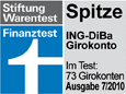 Finanztest Juli 2010: Spitzenreiter